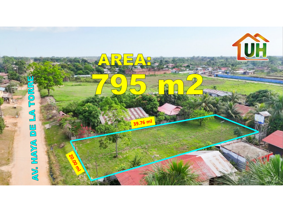 00717-VENDO AMPLIO TERRENO A 03 CUADRAS DE LA C.F.B KM 12 - AT 795 M2 - 1