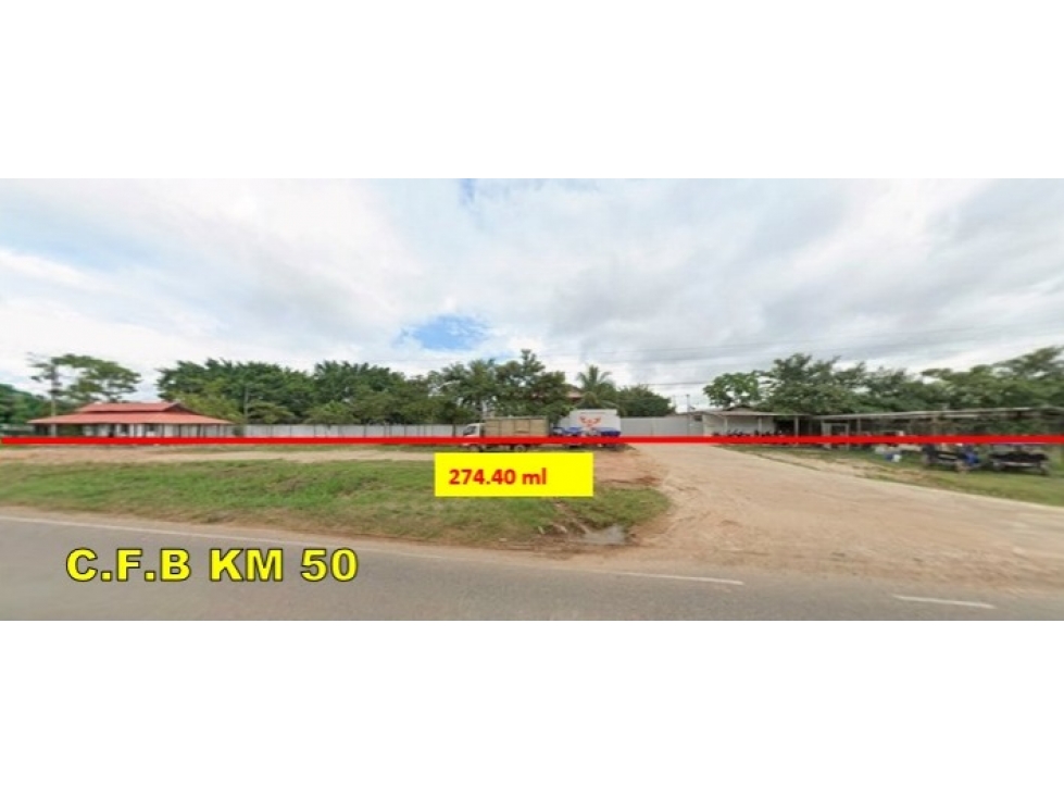 VENTA TERRENO RURAL EN C.F.B KM 50 - AREA 53HA 7,429 - CAMPO VERDE - 3