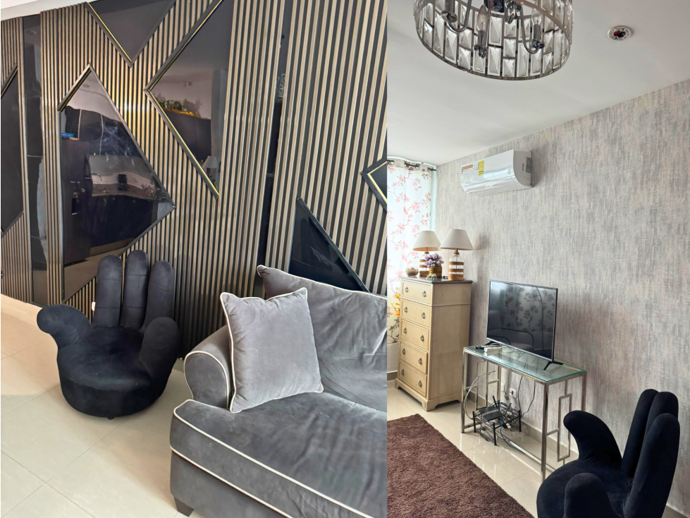 VENTA APARTAMENTO AMOBLADO PH VENEZIA TOWER, EL CARMEN (13) — foto 3