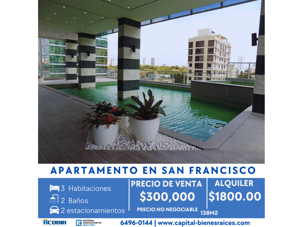 VENTA DE APARTAMENTO EN SAN FRANCISCO
