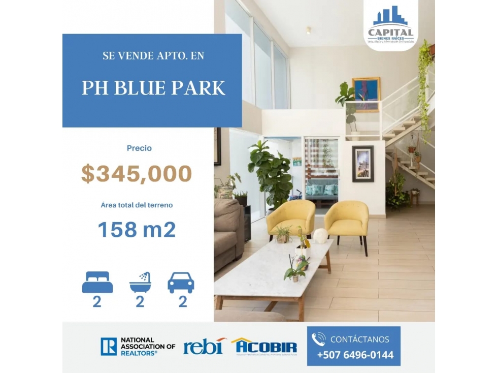 SE VENDE APARTAMENTO EN PH BLUE PARK ESTILO LOFT