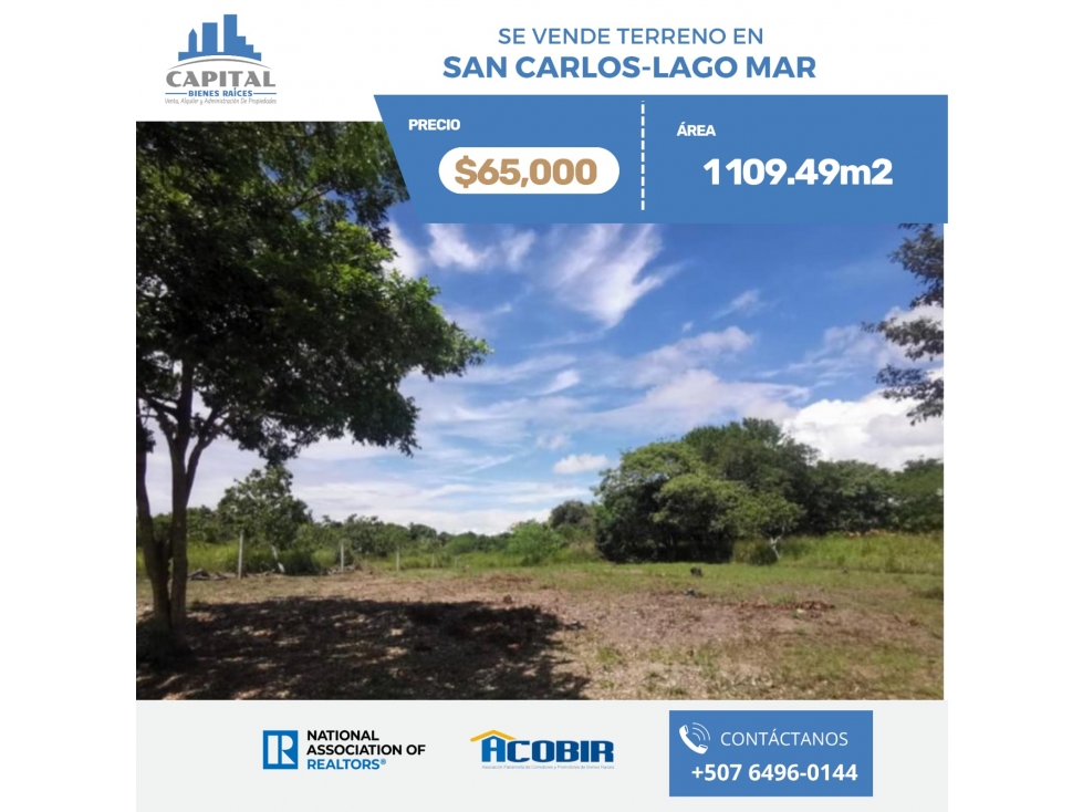 TERRENO EN LAGO MAR - SAN CARLOS