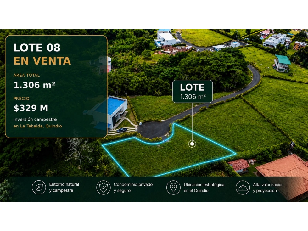 VENTA DE LOTE EN ECO HOTEL CABO VERDE VILLA 8