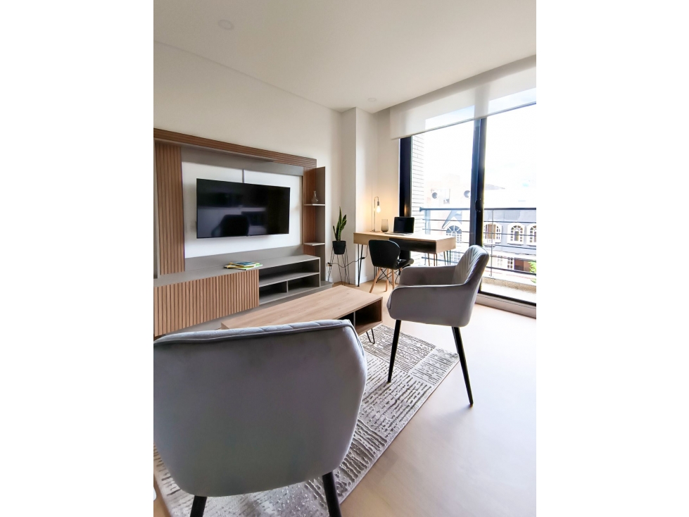 SANTA BARBARA ARRIENDO APARTAMENTO AMOBLADO 41m2 BALCÓN — foto 2