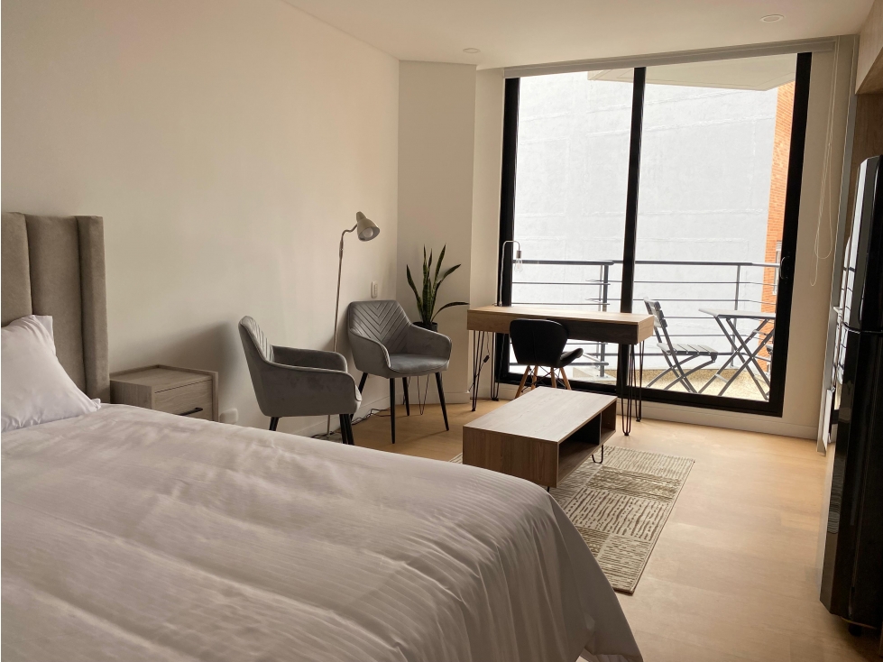 SANTA BARBARA ARRIENDO APARTAMENTO AMOBLADO 35m2 BALCÓN — foto 2