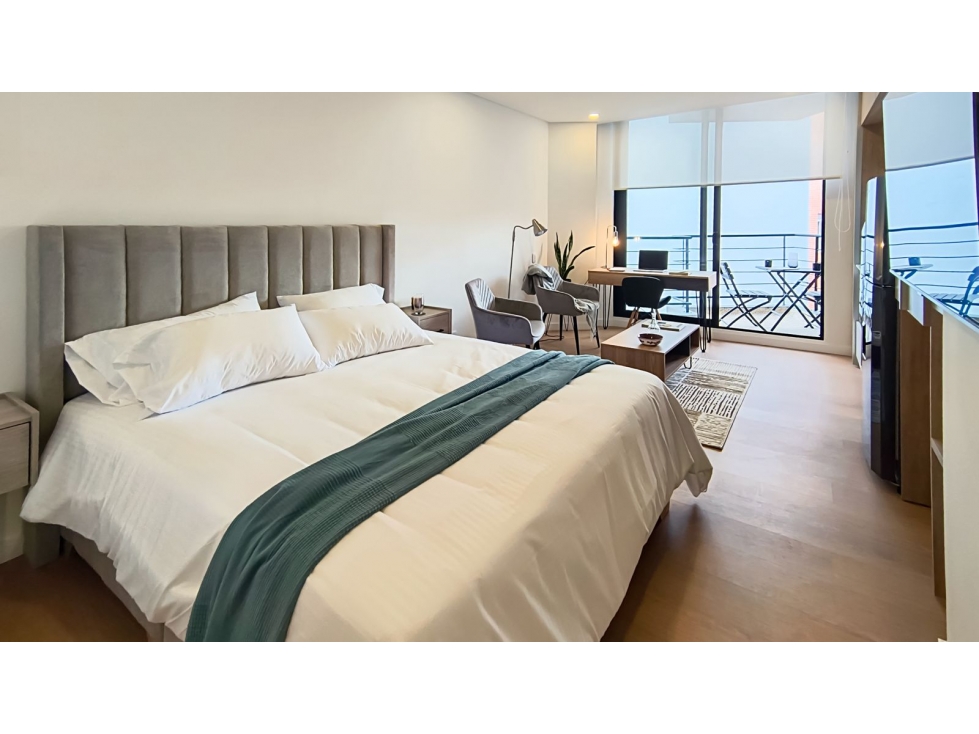 SANTA BARBARA ARRIENDO APARTAMENTO AMOBLADO 35m2 BALCÓN