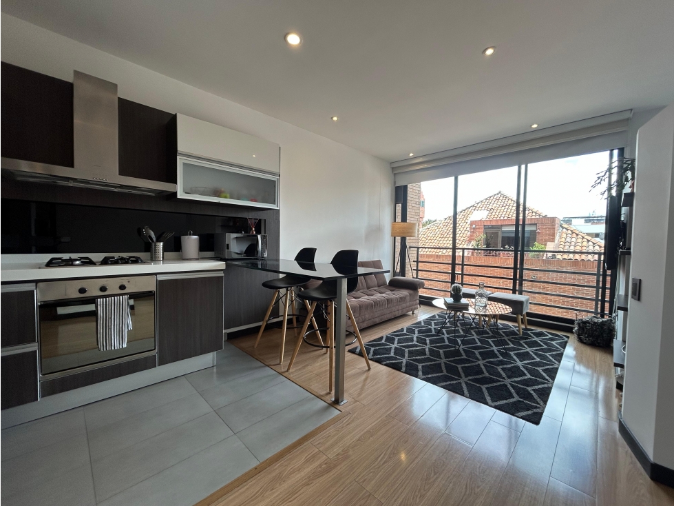 SANTA PAULA VENTA APARTAMENTO AMOBLADO O SIN AMOBLAR 54M2 BALCON — foto 3
