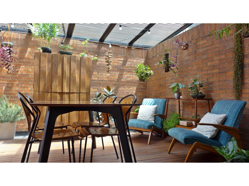 ARRIENDO APARTAESTUDIO Amoblado - CHICO NORTE III -TERRAZA 43M2+20M2
