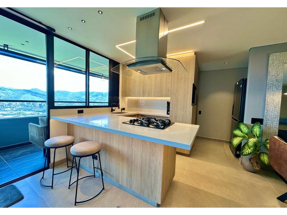 Amoblado Espectacular Apartamento Palmas piso 31-Medellin — foto 6