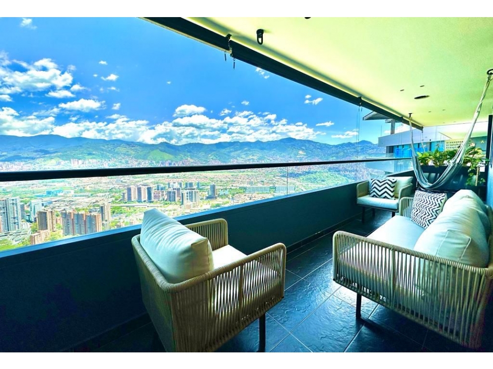Amoblado Espectacular Apartamento Palmas piso 31-Medellin — foto 2
