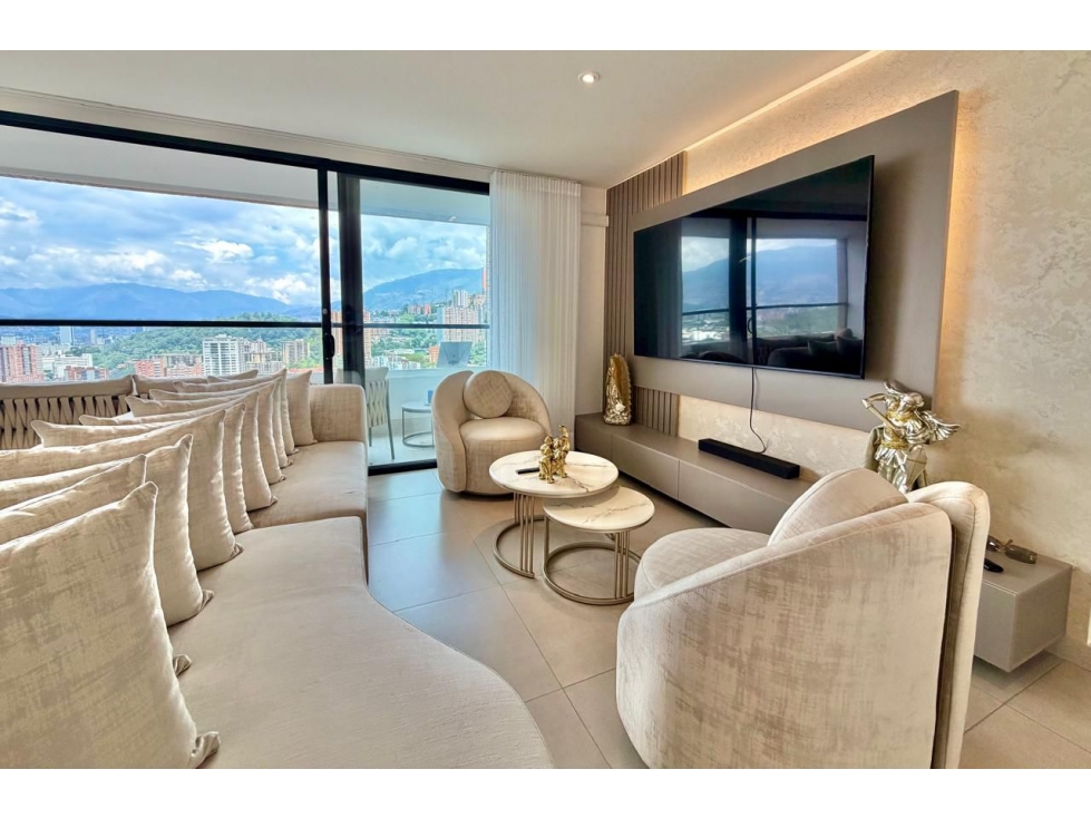Amoblado Exclusivo Apartamento piso 23 Poblado — foto 2