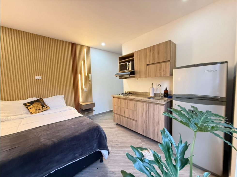 Amoblado HERMOSO Estudio Tipo Loft Laureles cerca la 70