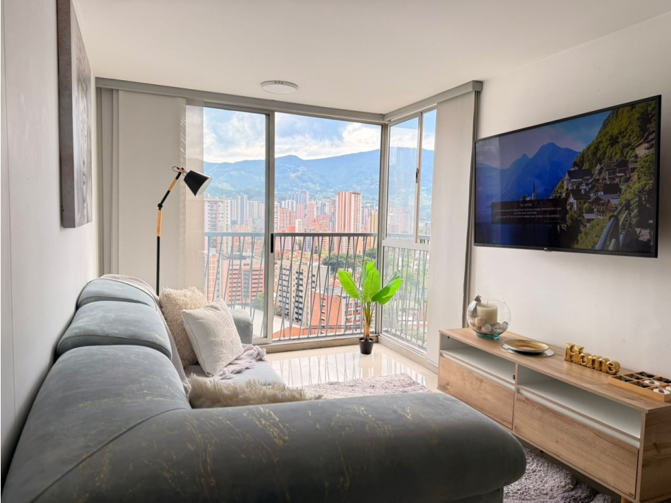 Amoblado HERMOSO Apartamento Piso 22 Sabaneta - Medellín — foto 3