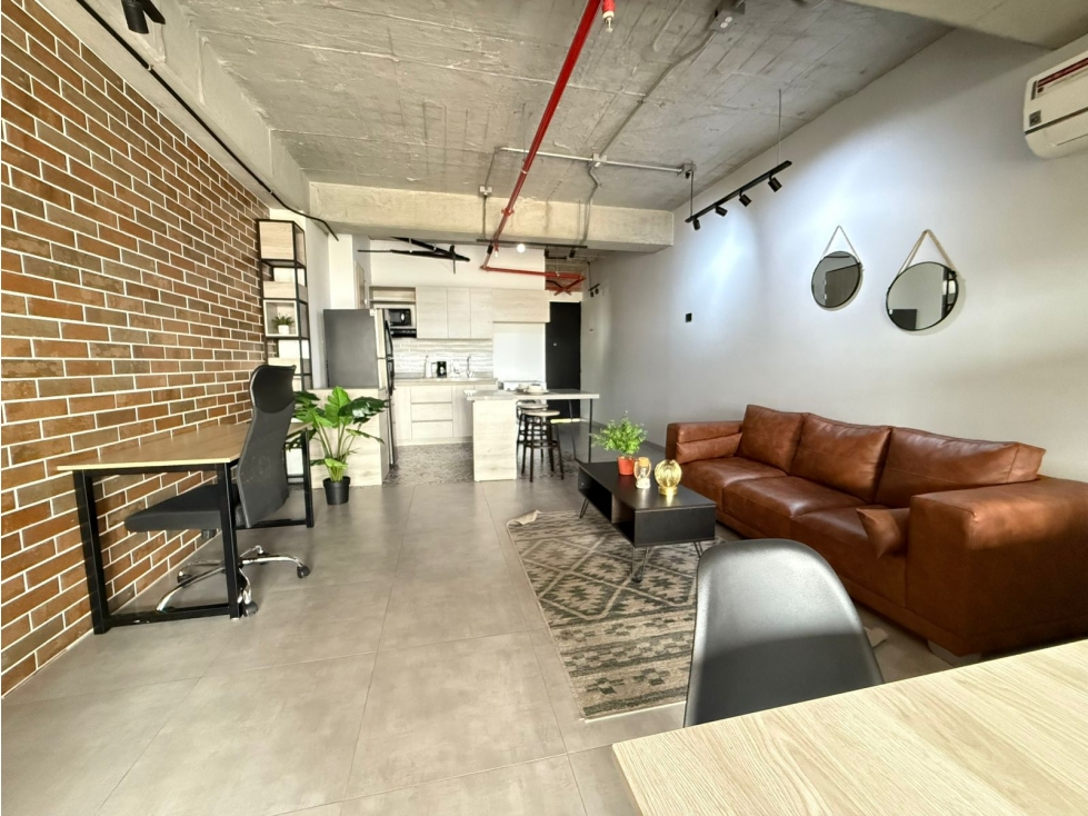 Amoblado HERMOSO Aparta estudio tipo loft Laureles — foto 3