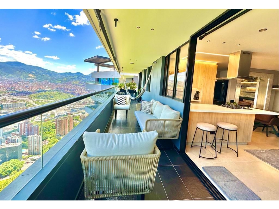 Amoblado Espectacular Apartamento Palmas piso 31-Medellin — foto 4