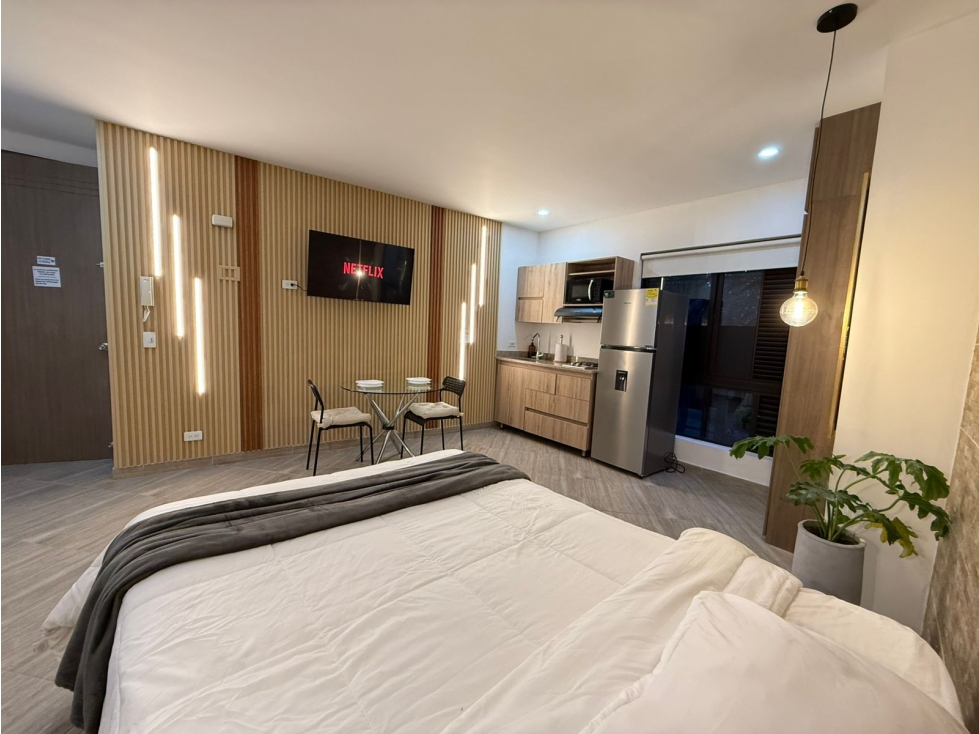 Amoblado ESPECTACULAR Apartaestudio tipo loft Laureles Estadio — foto 4