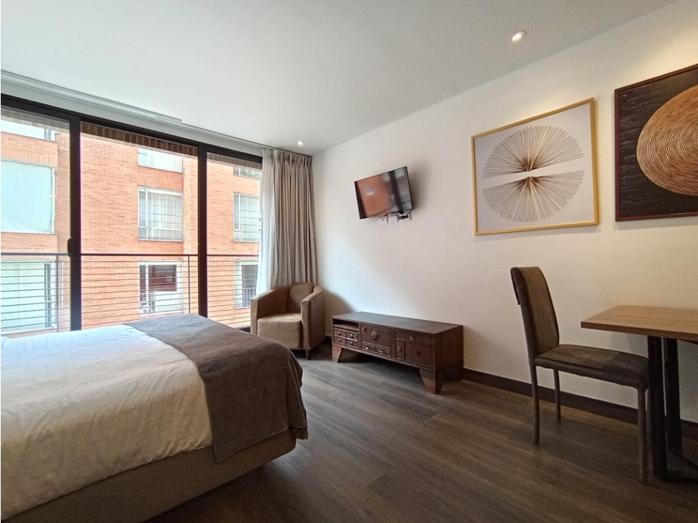 Apto Chicó III: 31m2, balcón, 1 cuarto, 1 baño y 1 parqueadero — foto 2