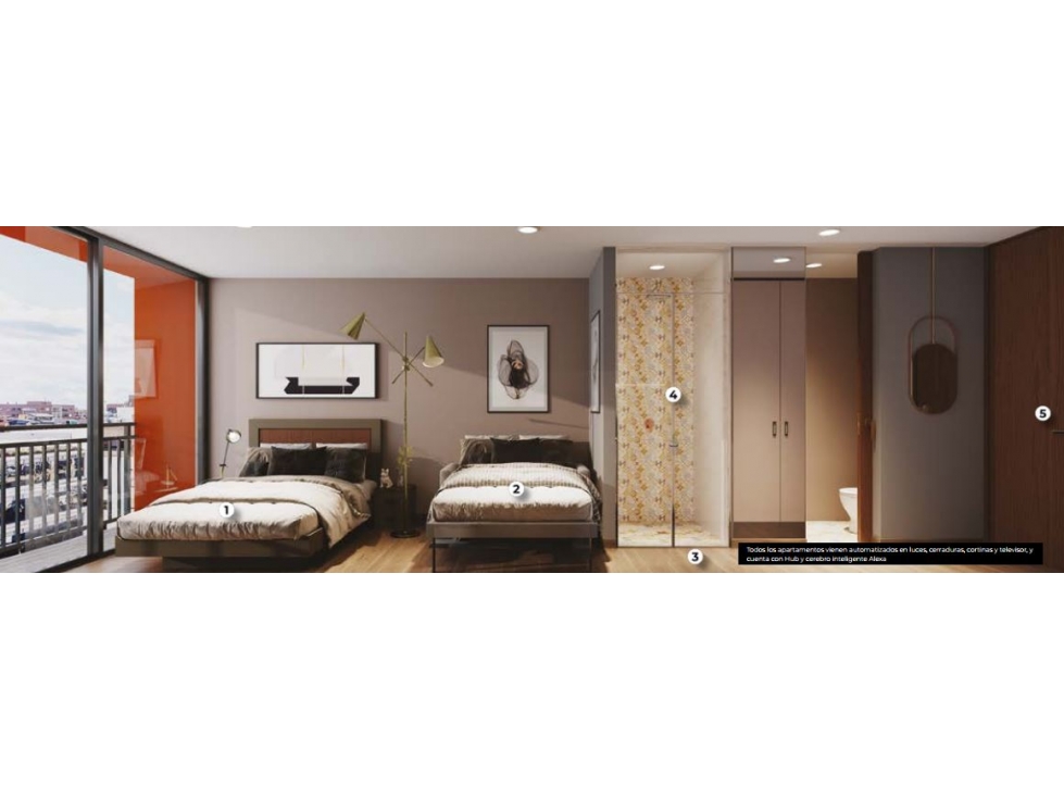 Apartaestudio en venta Chico con Balcon. — foto 3