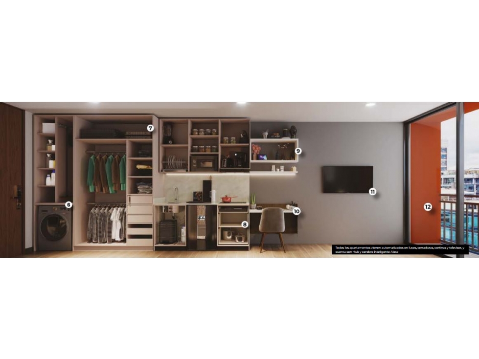 Apartaestudio en venta Chico con Balcon. — foto 5