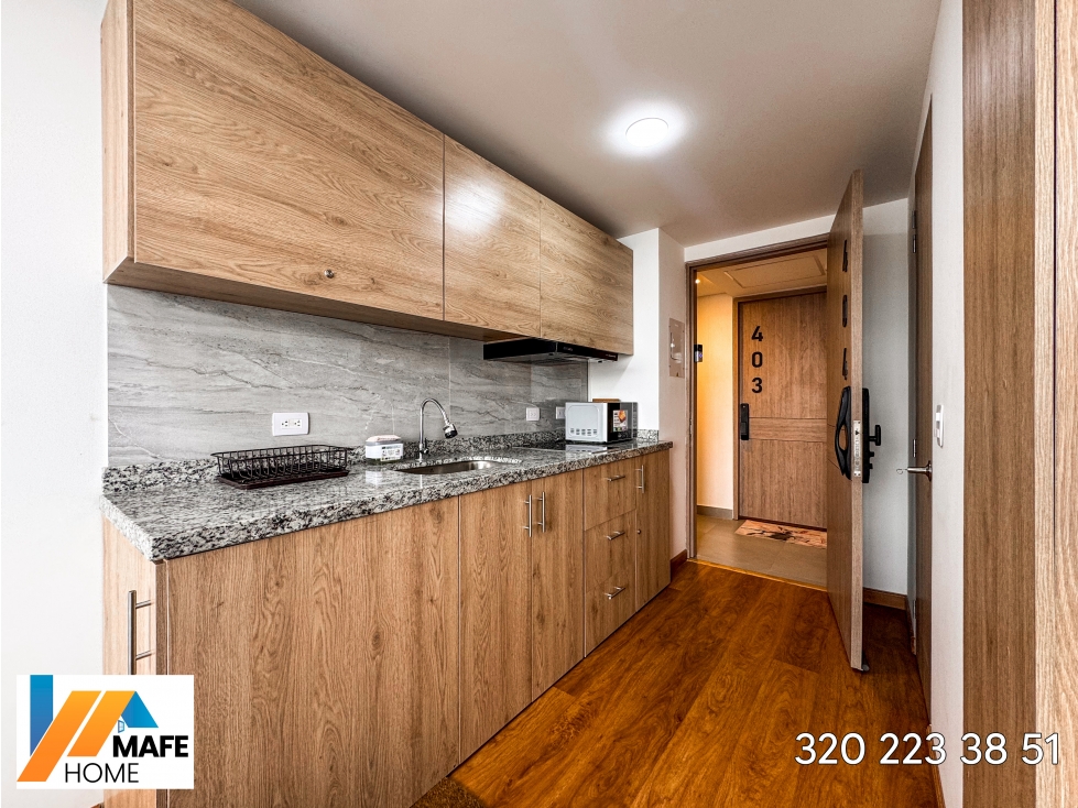 Arriendo apartaestudio amoblado en castellana bogota