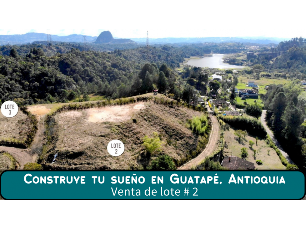 Venta de Lote en Guatapé, Antioquia | Vista al embalse. — foto 3