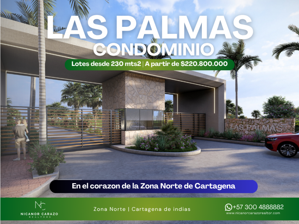 PROYECTO LAS PALMAS® CONDOMINIO | ZONA NORTE | CARTAGENA