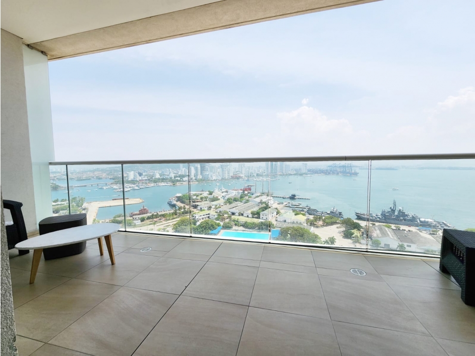 VENTA APARTAMENTO 1 ALCOBA EDIFICIO H2 PLAZA BOCAGRANDE CARTAGENA — foto 3