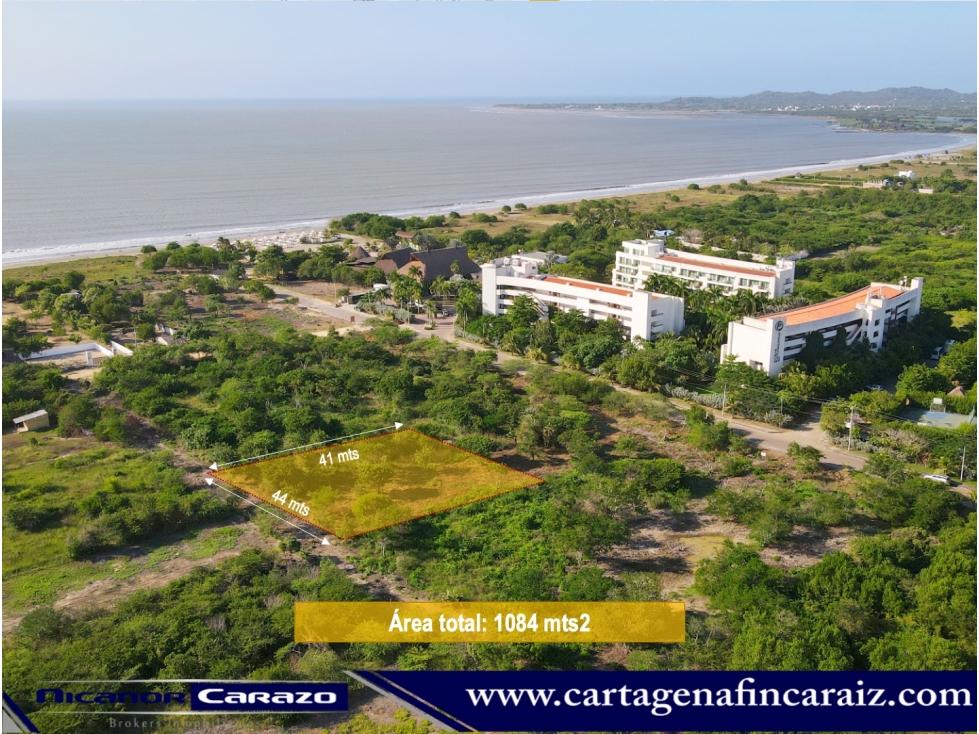 Venta lote de terreno cerca al Mar Caribe Manzanillo del mar Cartagena