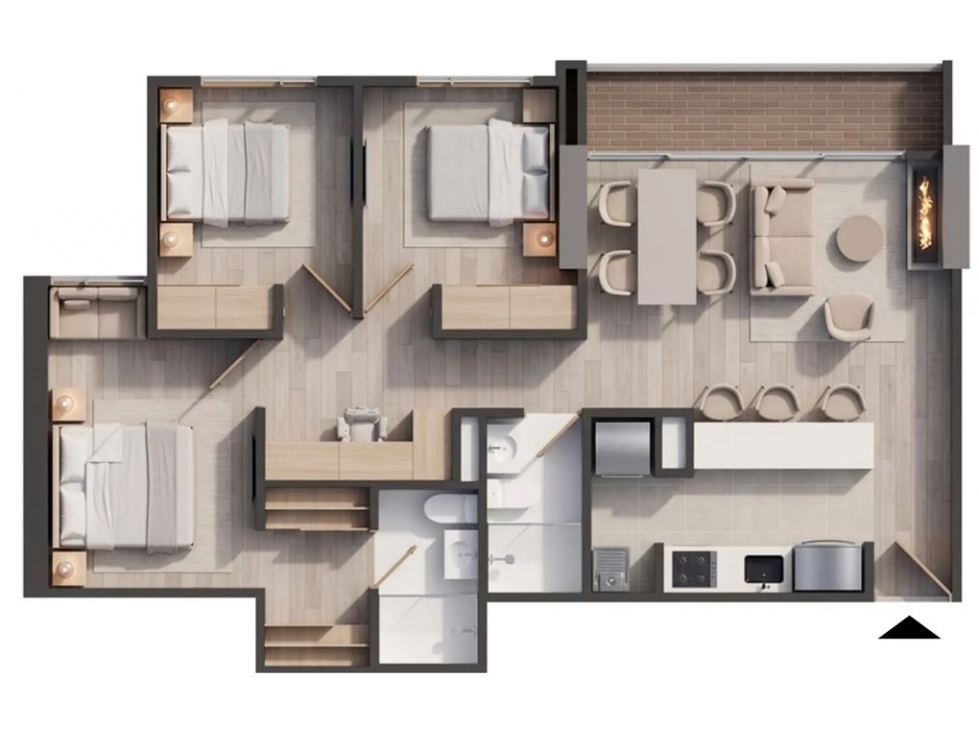 Apartamento para Estrenar en Colina Campestre | 76,6 m Alejandría — foto 2