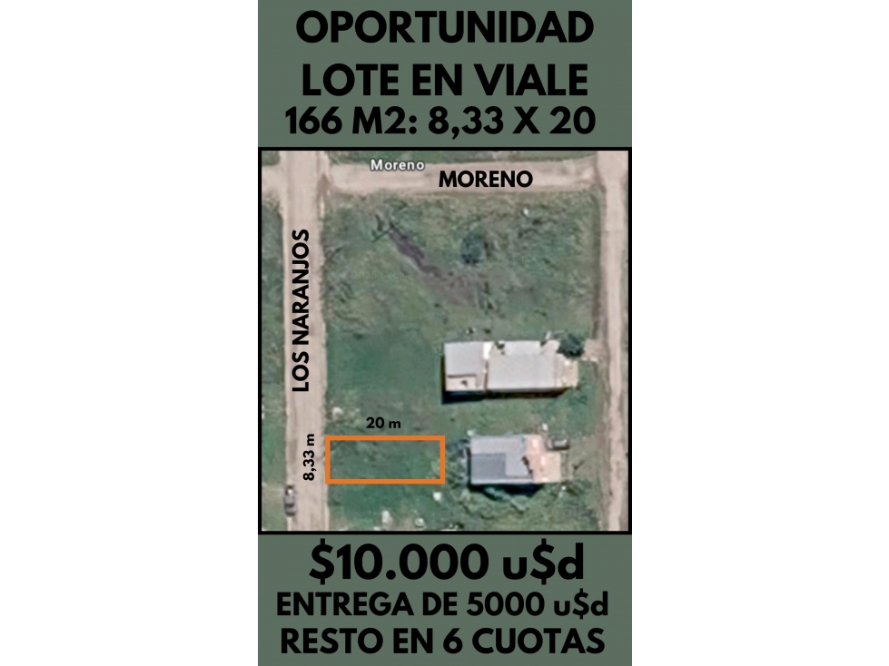 Terreno de 166 m2 a 10.000 usd se vende en Viale calle los Naranjos - 4