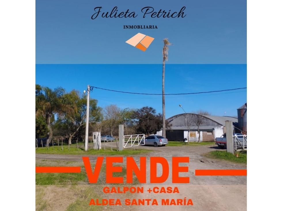 Galpón y Casa en Venta Aldea Santa María, Entre Ríos - 1