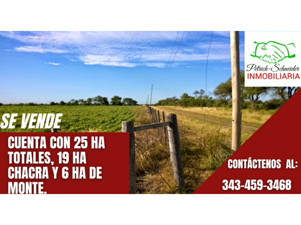 Se Vende Campo de 25 has, zona La Paz - 2