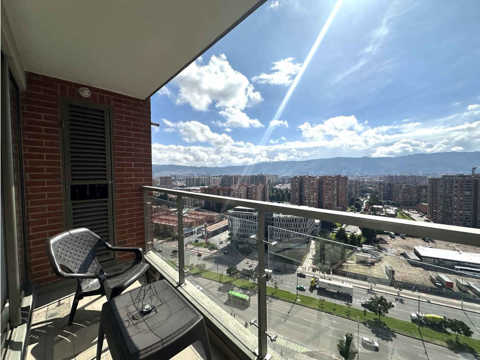 ARRIENDO APTOESTUDIO EXTERIOR COLINA , 47 MTS, 1 HAB, 1 BAÑO, 1 PARQ