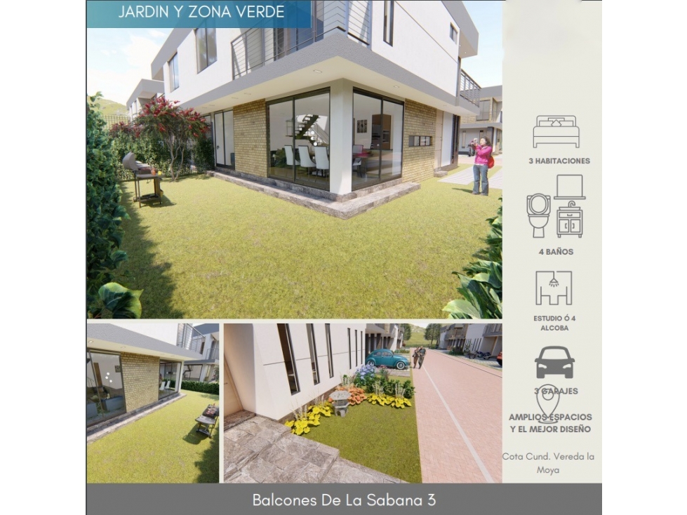 VENDO CASA PARA ESTRENAR EN COTA CONJUNTO CERRADO VDA LA MOYA - 3