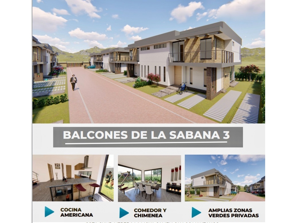 VENDO CASA PARA ESTRENAR EN COTA CONJUNTO CERRADO VDA LA MOYA - 2
