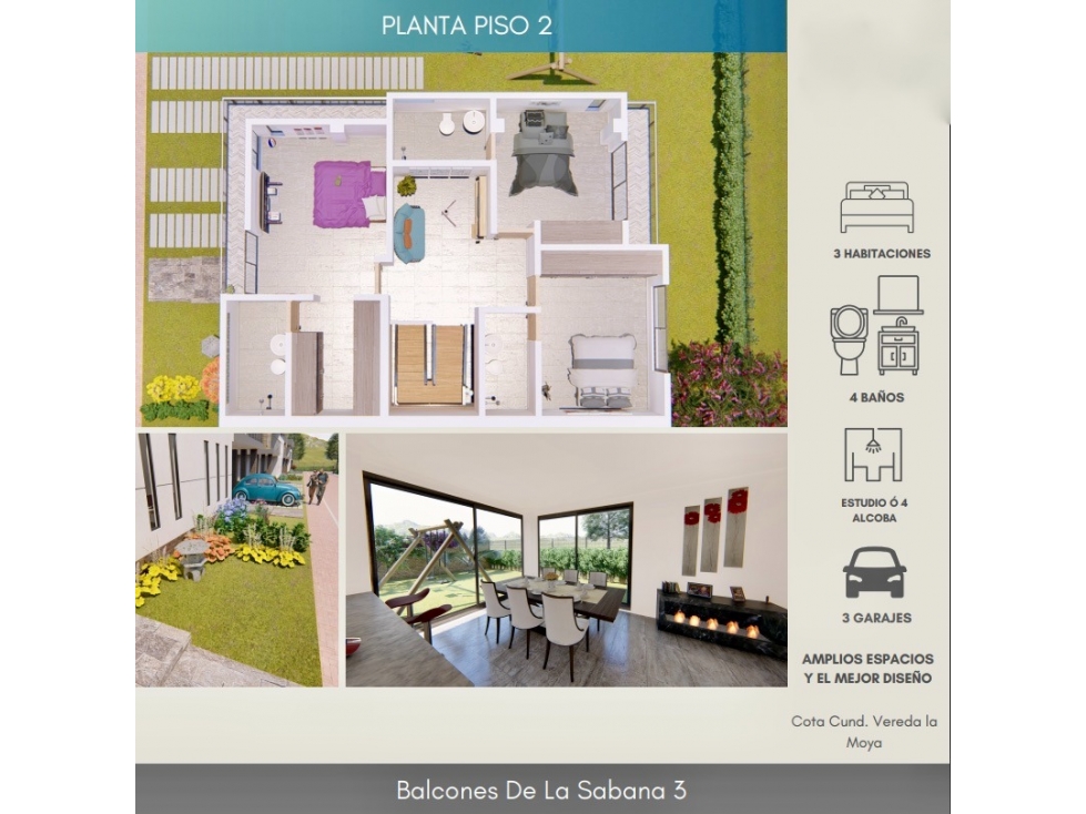 VENDO CASA PARA ESTRENAR EN COTA CONJUNTO CERRADO VDA LA MOYA - 5