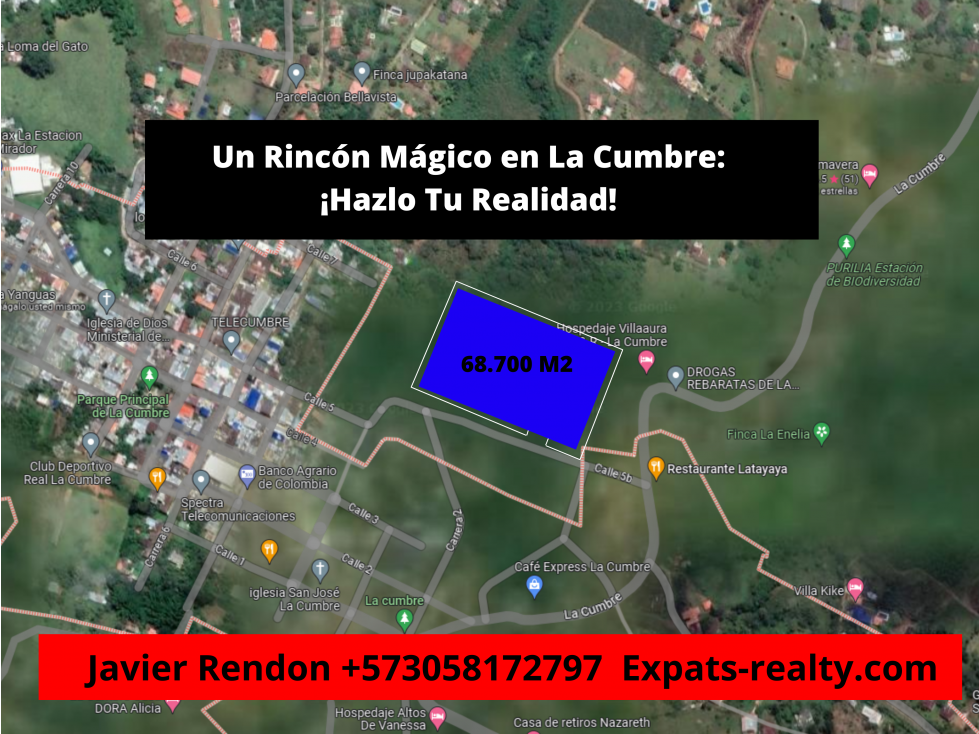Lote en Venta La Cumbre, Valle del Cauca Entre Guaduales y Montañas - 3