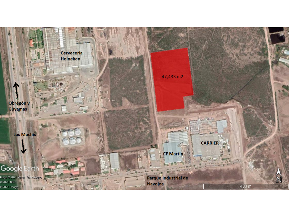 SE VENDE 47,433 M2 EN PARQUE INDUSTRIAL DE NAVOJOA - 1