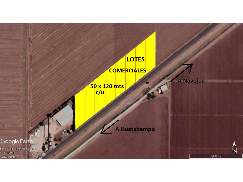 SE VENDEN LOTES COMERCIALES EN NAVOJOA - 1