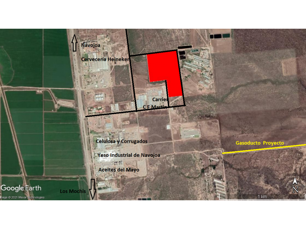 SE VENDEN 15.8 HAS EN PARQUE INDUSTRIAL DE NAVOJOA - 2