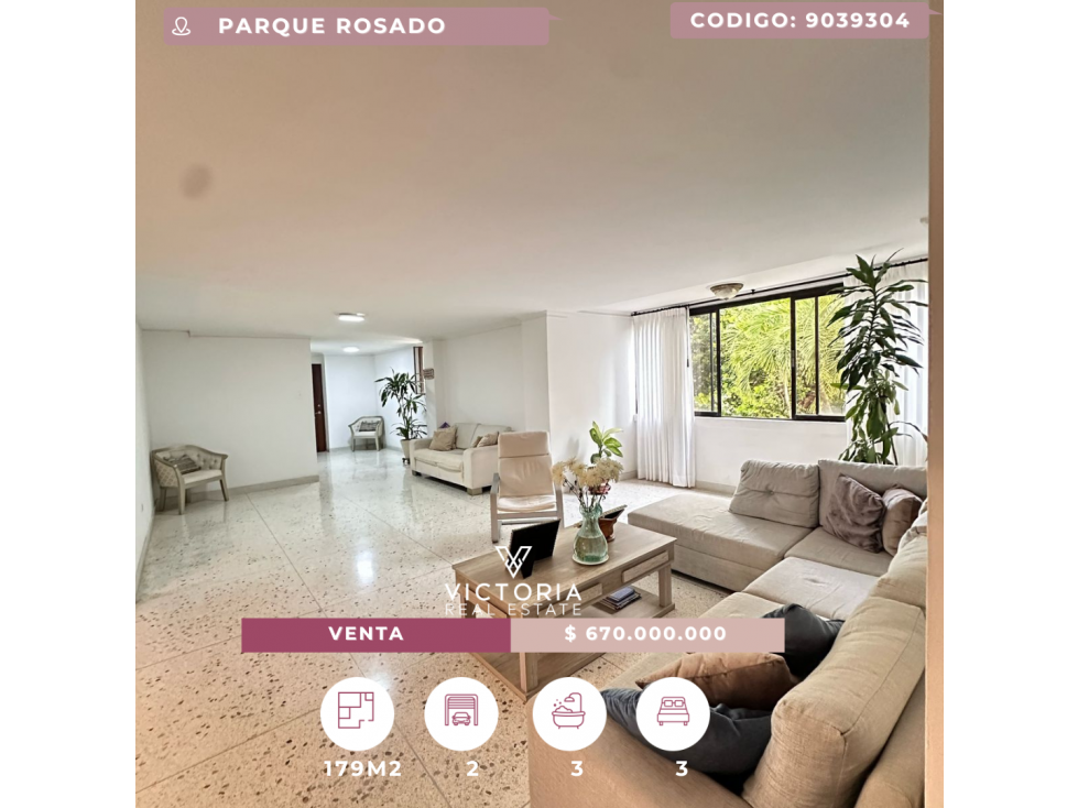 Venta de apartamento - Parque Rosado
