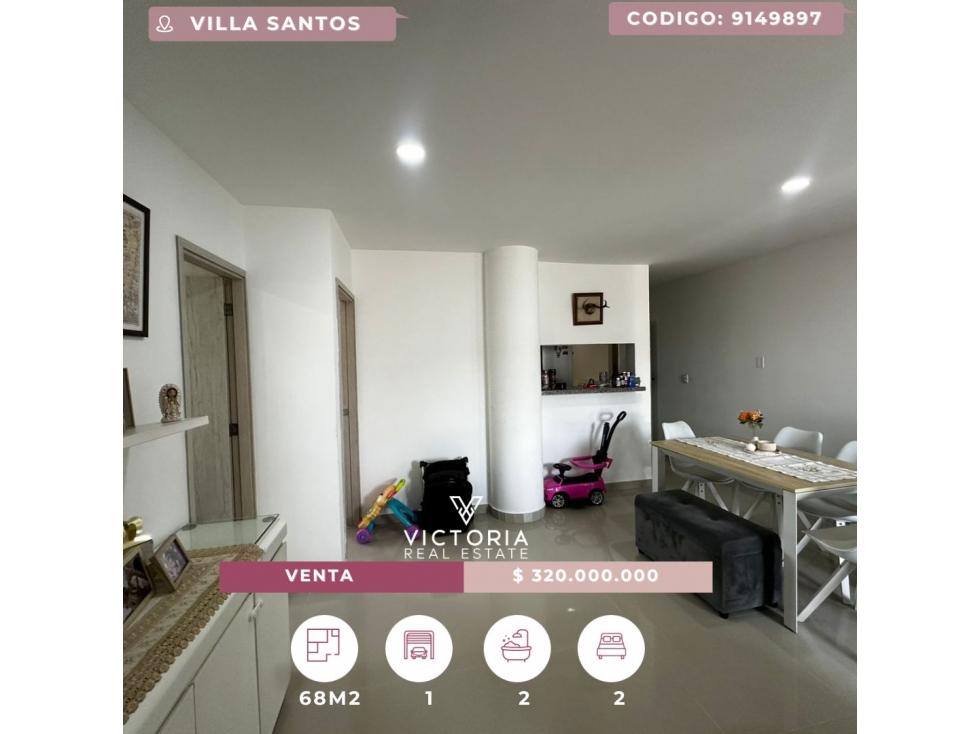 Venta de apartamento - Villa Santos