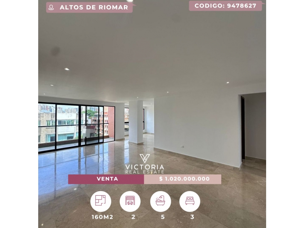 Venta de apartamento - Altos de Riomar