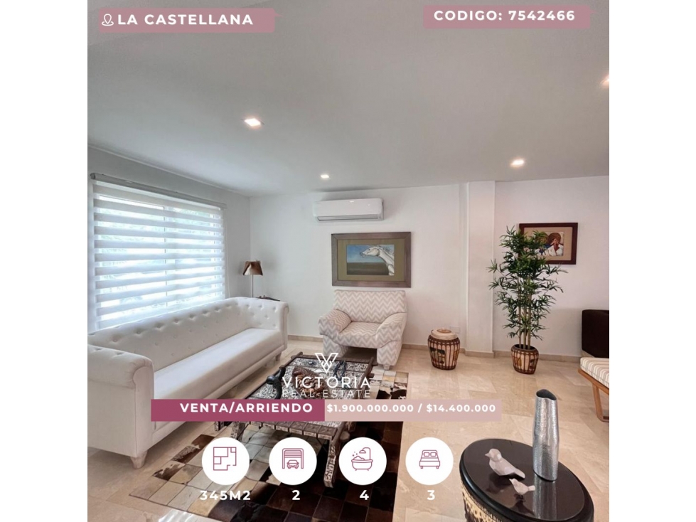 Venta y Alquiler de casa - Castellana