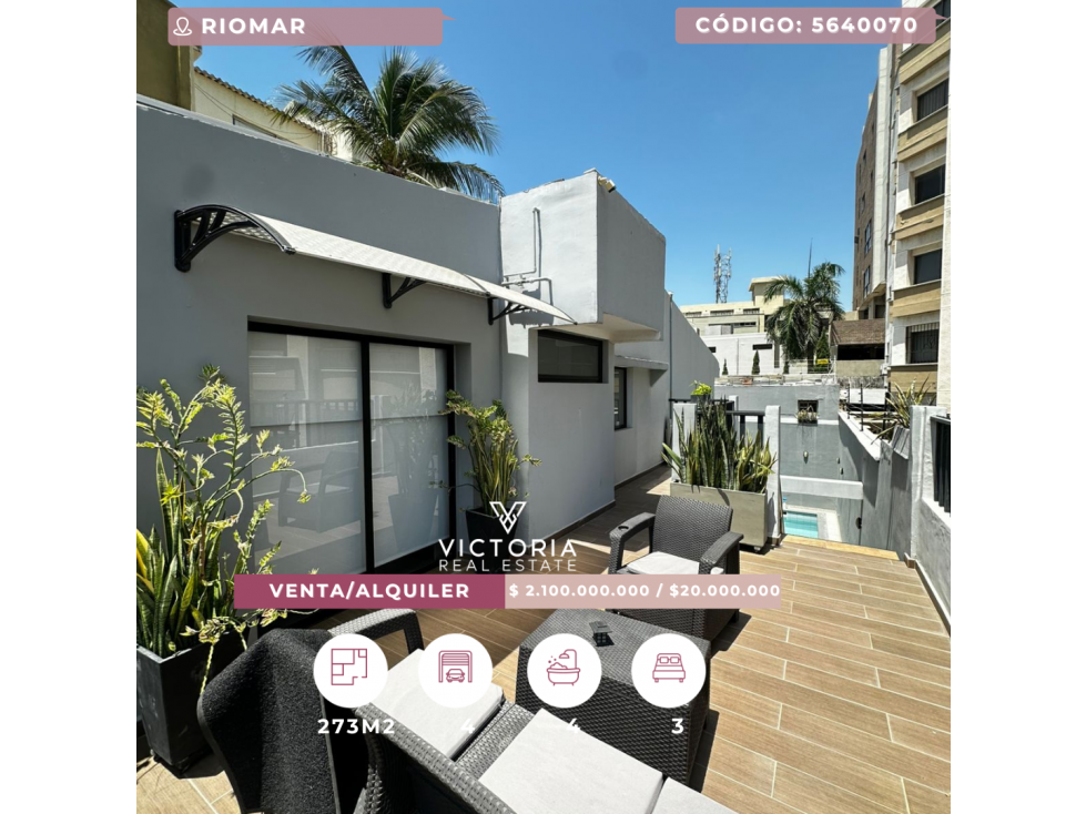 Venta de casa - Riomar