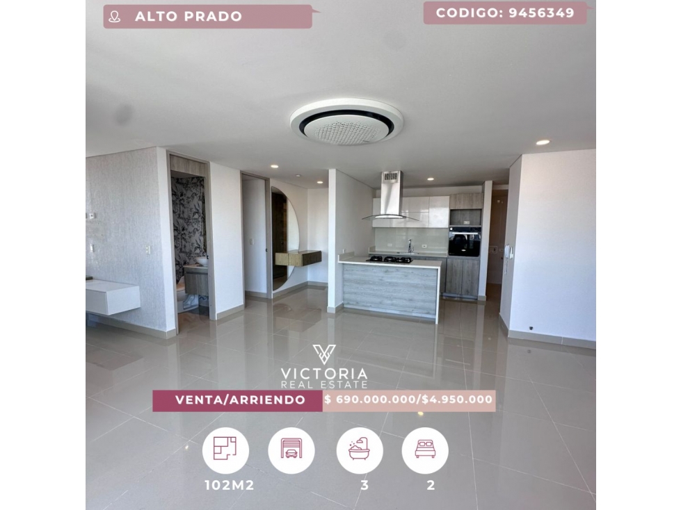 Venta o alquiler de apartamento - Alto Prado
