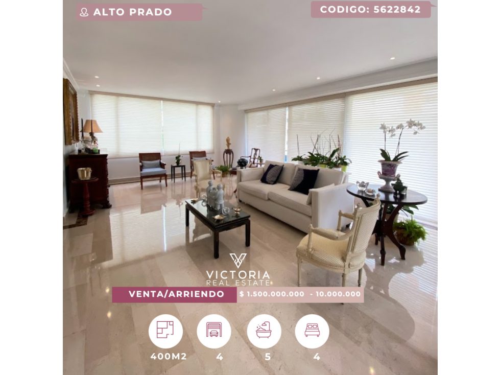 Venta o alquiler de apartamento - Alto Prado