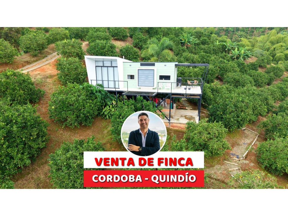 VENTA DE FINCA EN CORDOBA, QUINDÍO, COLOMBIA