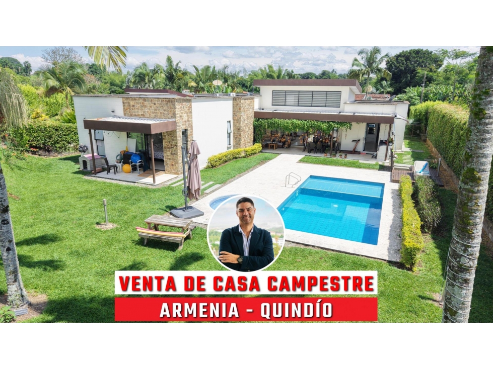 VENTA DE CASA CAMPESTRE EN ARMENIA, QUINDÍO, COLOMBIA