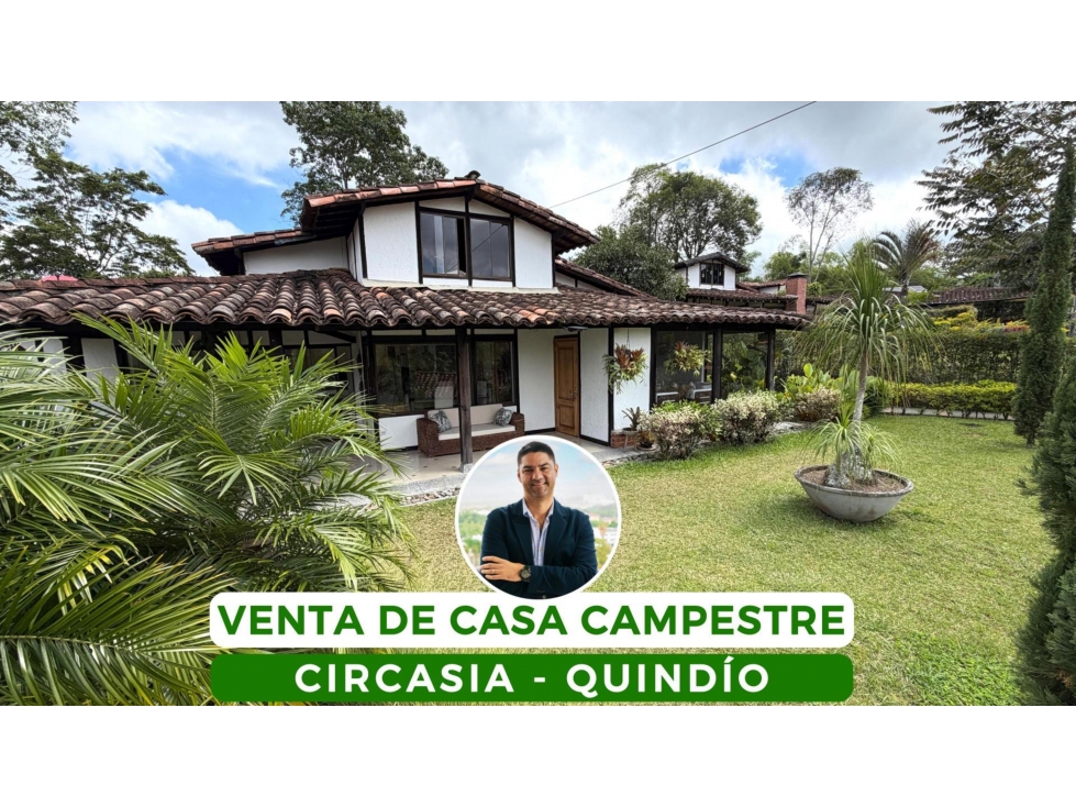 VENTA DE CASA CAMPESTRE EN CIRCASIA, QUINDÍO, COLOMBIA